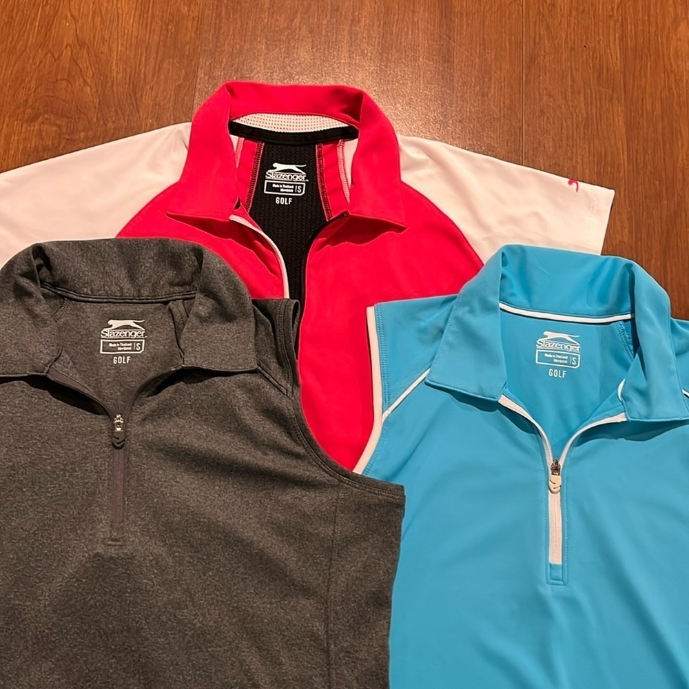 Slazenger Women’s Bundle of three Golf shirts size Small.